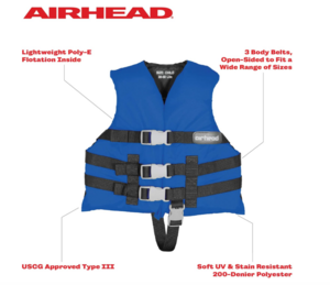 Airhead Child General Purpose Life Vest, Blue  • 30002-02-A-BL