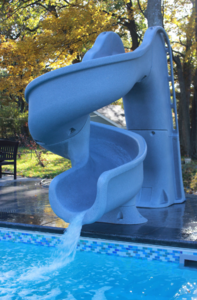 Global Pool Products Tsunami Pool Slide - Grey  • GPPSTS-GREY