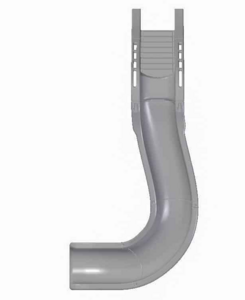 Global Pool Products Side Winder Pool Slide - Right - Grey  • GPPSSW-GREY-R