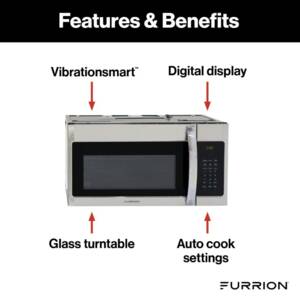 Furrion Over-The-Range Convection RV Microwave Oven - 1.5 cu. ft., Stainless Steel  • 2022007898