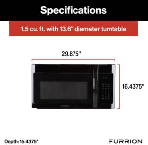 Furrion Over-The-Range Convection RV Microwave Oven - 1.5 cu. ft., Black  • 2022007897