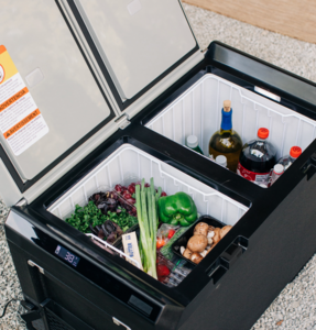 GE Appliances 75L Electric Cooler - Black/Concrete Grey  • PRV03ATTBB