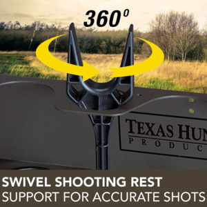 Texas Hunter Products 5' x 7' Wrangler Camo Hunting Blind with Combo Bow/Rifle Windows & Ground Legs • G7 COMBO-XL G