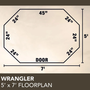 Texas Hunter Products 5' x 7' Wrangler Camo Hunting Blind with Combo Bow/Rifle Windows & Ground Legs • G7 COMBO-XL G