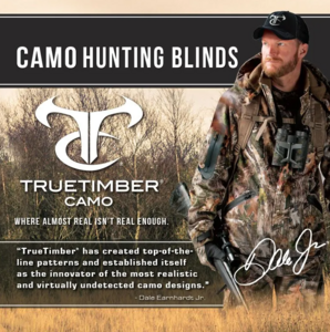 Texas Hunter Products 5' x 7' Wrangler Camo Hunting Blind with Combo Bow/Rifle Windows & Ground Legs • G7 COMBO-XL G