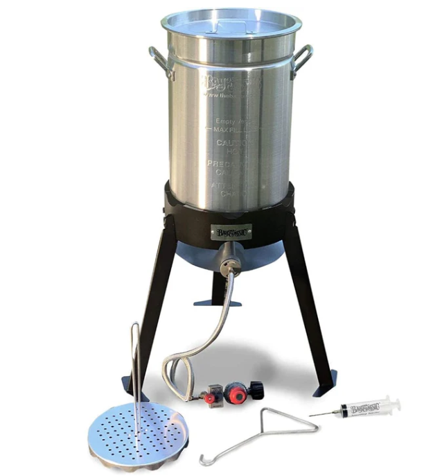 Bayou Classic 30-Quart Aluminum Outdoor Propane Gas Turkey Fryer Kit • 200-490