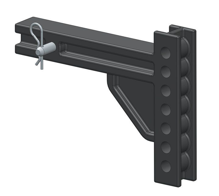 Blue Ox TrackPro Weight Distribution Shank fits 2 Inch Receiver - 7-Hole • BXW4088