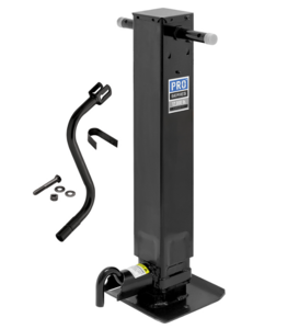 Pro Series Square Trailer Jack, No Mount, 12,000 lbs. Support Capacity, Sidewind, Weld-On, 12-1/2 Inch Travel  • 1400980376