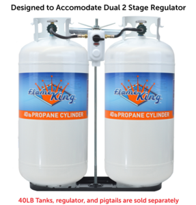 Flame King 40lb Propane Tank Mounting Kit • KT40MNT