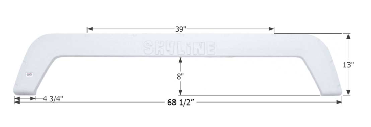 Icon Tandem Axle Fender Skirt for Layton Skyline RVs - Polar White • 01933
