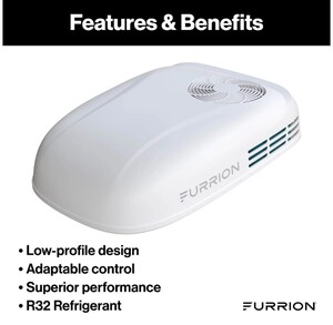 Furrion Chill HE Low-Profile RV Rooftop Air Conditioner with Heat Pump (R32) - 15K, White  • 2024044599