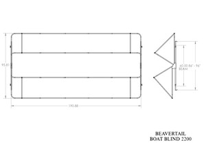 Beavertail 2200 Series Boat Blind - Spot Timber  • 401343