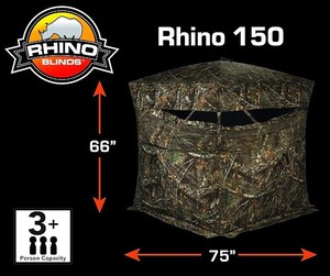 Rhino Blinds Rhino-150 5-Hub Ground Blind – Mossy Oak Break-Up Country • R150-MOC