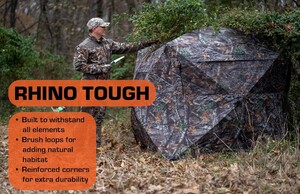 Rhino Blinds Rhino-150 5-Hub Ground Blind – Mossy Oak Break-Up Country • R150-MOC