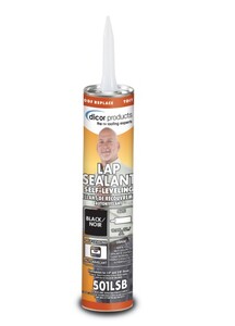 Dicor Self-Leveling Lap Sealant - 10.3 oz. Tube, Black  • 501LSB-1