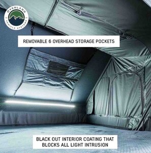 Overland Vehicle Systems XD Everest Cantilever Aluminum Hard Shell Roof Top Tent, Blue Body & Black Rainfly  • 18489902