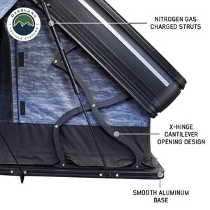 Overland Vehicle Systems XD Everest Cantilever Aluminum Hard Shell Roof Top Tent, Blue Body & Black Rainfly  • 18489902