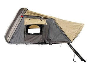 Overland Vehicle Systems HD Bundu 2 - Hard Shell Roof Top Tent, 2 Person, Grey Body and Black Rainfly  • 18389902
