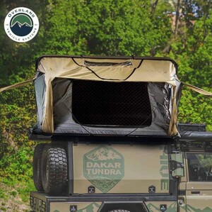 Overland Vehicle Systems HD Bundu 2 - Hard Shell Roof Top Tent, 2 Person, Grey Body and Black Rainfly  • 18389902