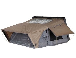 Overland Vehicle Systems HD Bushveld II Cantilever Hard Shell Roof Top Tent Grey Body & Tan Rainfly  • 18189901