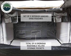 Overland Vehicle Systems HD Bushveld II Cantilever Hard Shell Roof Top Tent Grey Body & Tan Rainfly  • 18189901