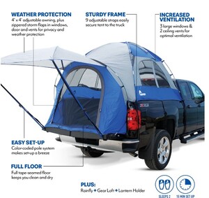Napier Sportz Truck Tent Compact Short Bed (5’ - 5.2’) • 57066