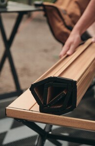 Kuma Outdoor Gear Camp Crew Coffee Table - Bamboo/Black  • 889-KM-CCCT-BAM