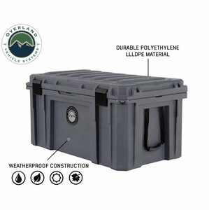 Overland Vehicle Systems D.B.S. - Dark Grey 169 QT Dry Box with Wheels, Drain, and Bottle Opener  • 40100031