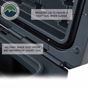 Overland Vehicle Systems D.B.S. - Dark Grey 169 QT Dry Box with Wheels, Drain, and Bottle Opener  • 40100031