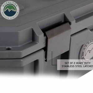 Overland Vehicle Systems D.B.S. - Dark Grey 169 QT Dry Box with Wheels, Drain, and Bottle Opener  • 40100031