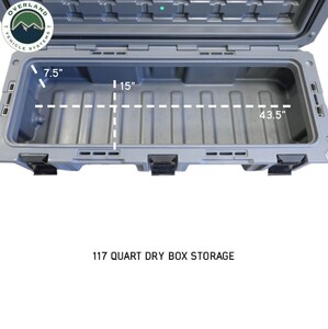 Overland Vehicle Systems D.B.S. - Dark Grey 117 QT Dry Box With Drain and Bottle Opener  • 40100021