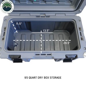 Overland Vehicle Systems D.B.S. - Dark Grey 95 QT Dry Box With Drain and Bottle Opener  • 40100011