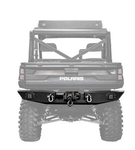 Thumper Fab Thumper Fab Polaris Ranger Rear Winch Bumper - Black • TF010601-BK
