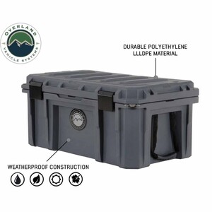 Overland Vehicle Systems D.B.S. - Dark Grey 95 QT Dry Box With Drain and Bottle Opener  • 40100011