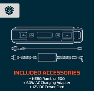 NEBO Rambler 200 Portable Power Station  • NEB-PST-0003