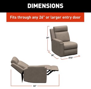 Thomas Payne Signature Heritage Series RV Theater Seating Recliner - Right Arm, Driftwood  • 2024044095