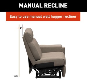 Thomas Payne Signature Heritage Series RV Theater Seating Recliner - Left Arm, Driftwood  • 2024044097