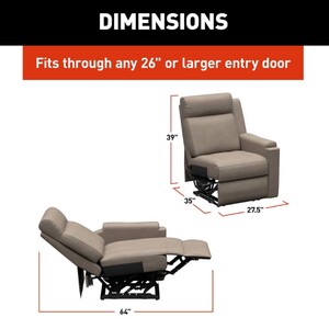Thomas Payne Signature Heritage Series RV Theater Seating Recliner - Left Arm, Driftwood  • 2024044097