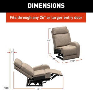 Thomas Payne Signature Seismic Series RV Theater Seating Recliner - Left Arm, Dellmead  • 2024044205