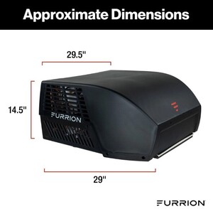 Furrion Chill Cube Variable Speed RV Rooftop Air Conditioner (R32) - 18K BTU, Black, Ducted  • 2024039646