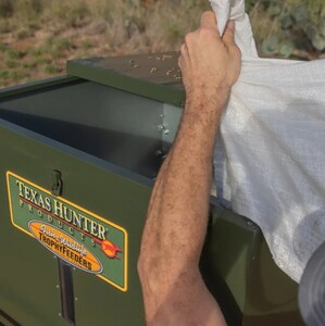 Texas Hunter Products 650 lb Stand and Fill Trophy Deer Feeder w/ 4 ft Legs  • TF650L4