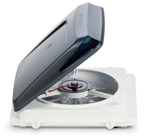 Dometic 1450 12-Volt Roof Vent, White w/ Smoke Dome  • 9600008500