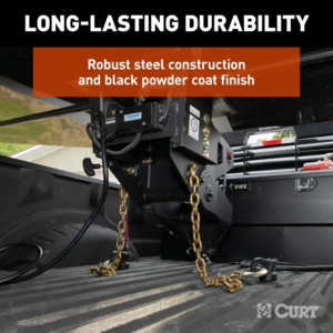 Curt Helux Coil-Spring Gooseneck Pin Box 3200lb Pin Weight 20,000lb Capacity  • 2024044576